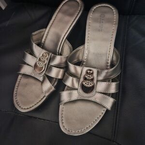 Agape Silver Sandels Size 10